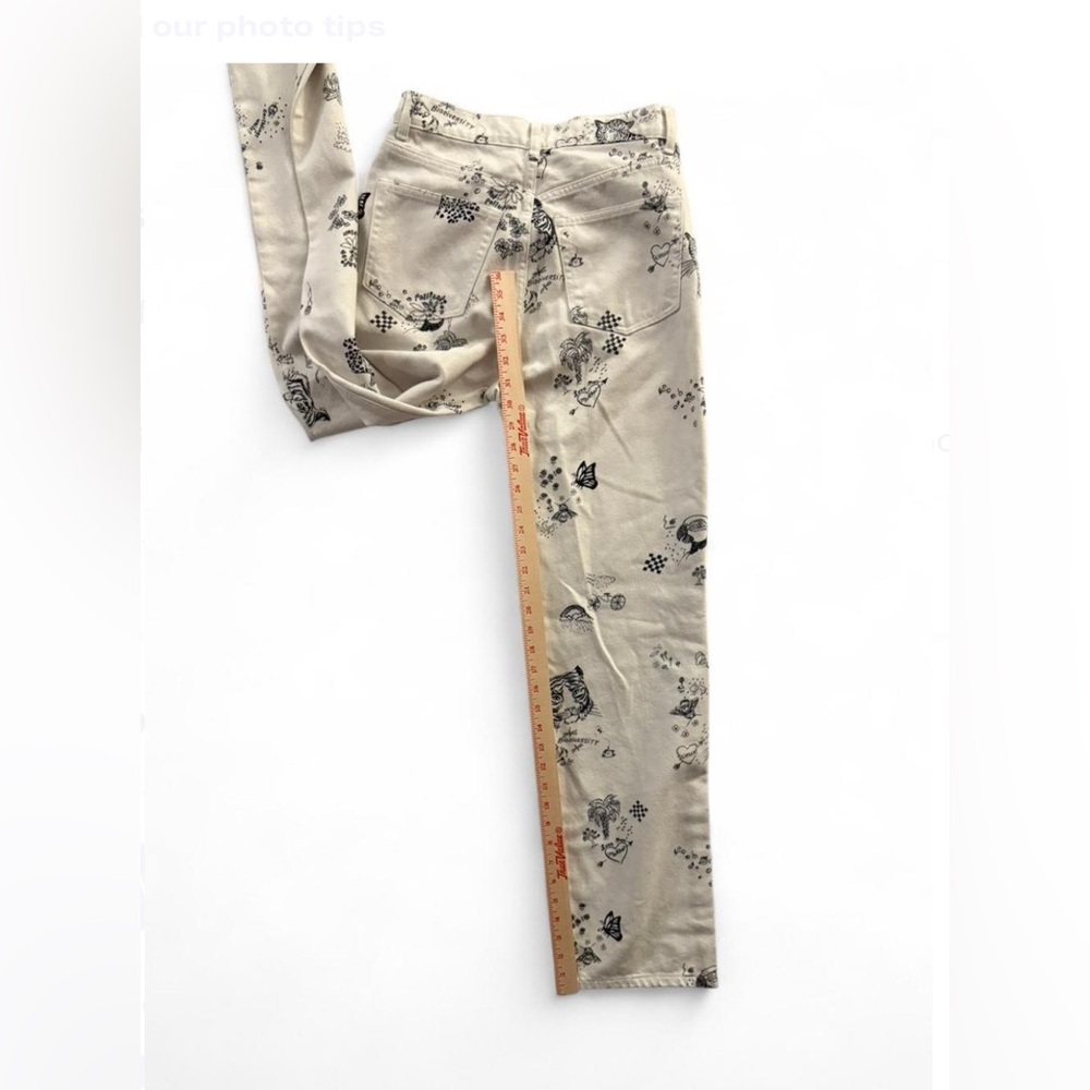 Reformation Cynthia High Rise Graffiti Jeans -Sample - Picture 5 of 7